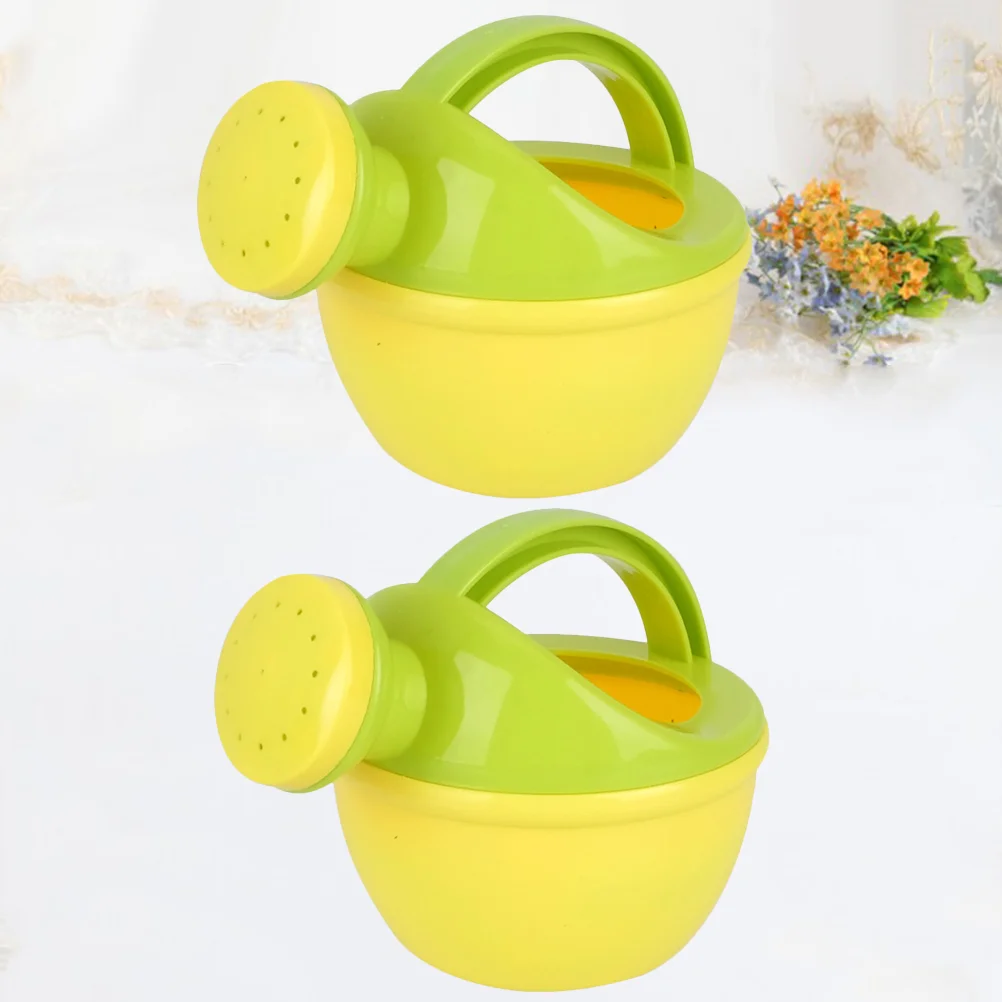 2PCS Bath Toys Bathtub Spray Water Sprinkler Pool Game Watering Can for Toddlers Kids - Size L (Random Color)