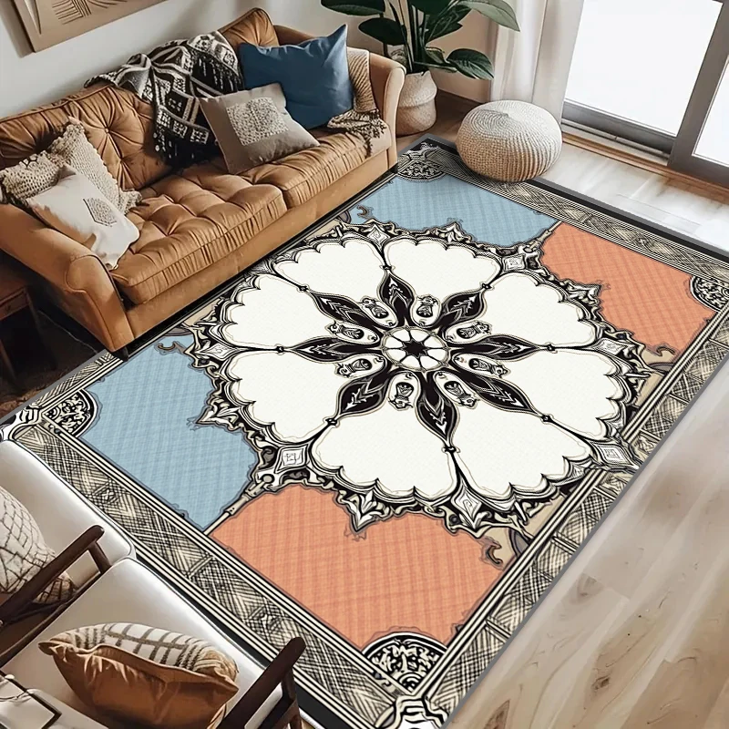 RAKKS Modern Style Large Crystal Area Rugs, Living Room, Sofa Carpet, Study, Bedroom,entrance Hall Carpet Moroccan Style