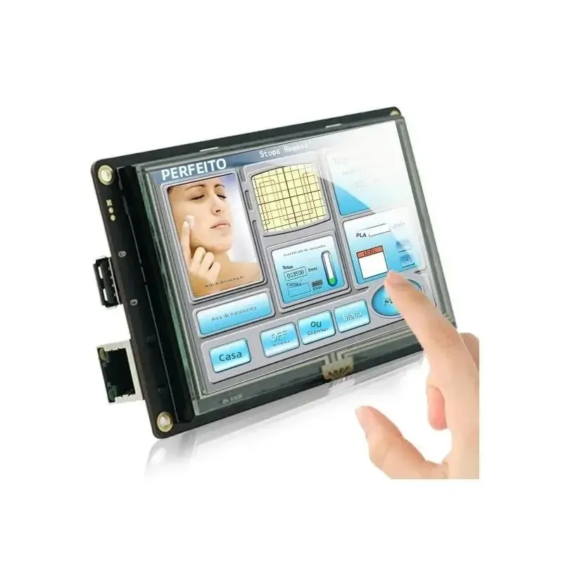 Módulo de Display HMI Smart TFT LCD de 4,3 polegadas com Editor de Software e Comando JSON para Arduino ESP32 8266 S3 STM32 Mega 2560 UNO Q R3