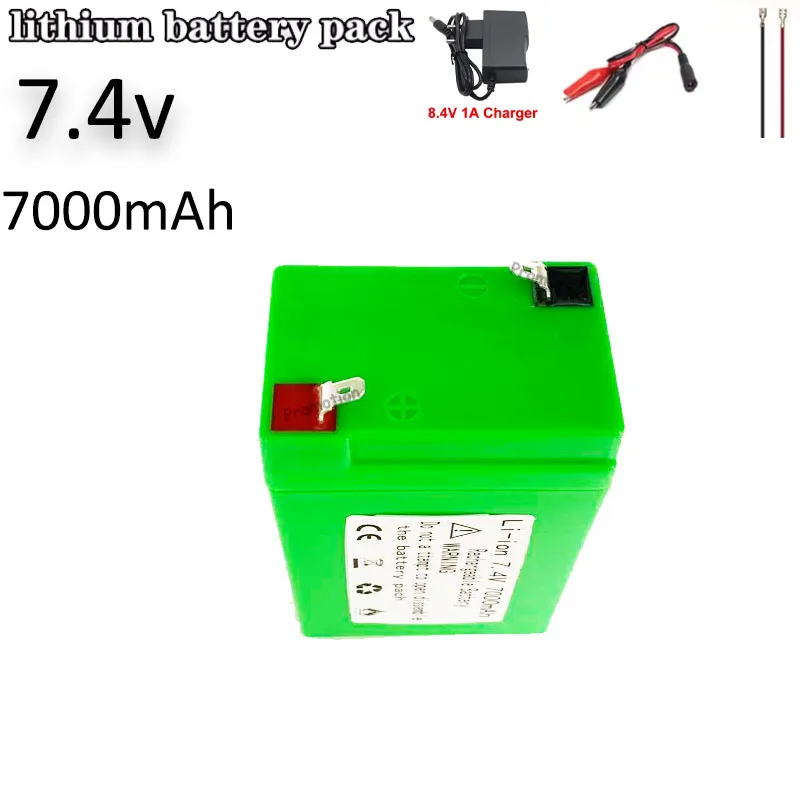

Batterie Au Lithium 7ah 7.4v, Voitures Pour Enfants, Jouets, Balances Électroniques, Puissance Peut Charger Avec Chargeur 8.4v