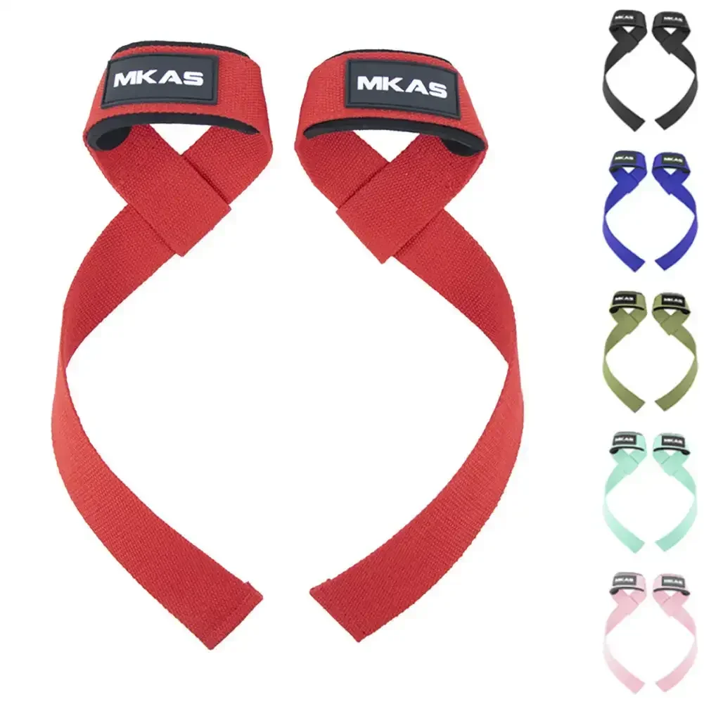 2pcs Lifting Straps Fitness Gloves Anti-slip Hand Wraps Wrist Straps Support for Weight Lifting Powerlifting Training Gym Sports