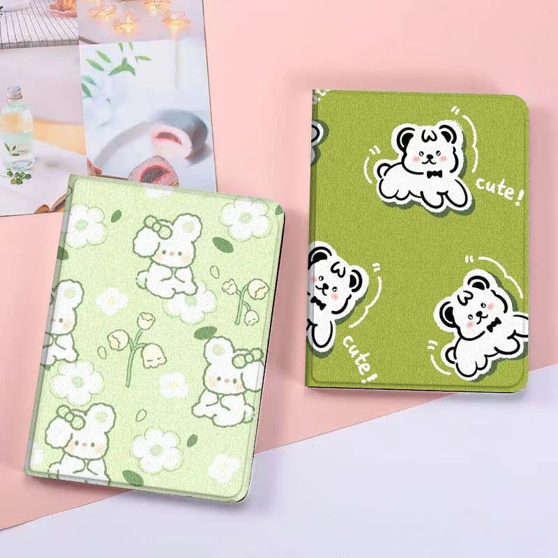 

White Animal Pattern For Xiaomi Mi Redmi Poco Pad 2 4 5 7S 6S 6 7 8 Max Plus Ultra SE Pro K 2025 Tablet Case