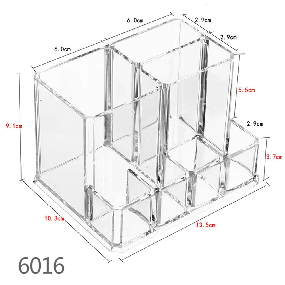 

Clear Acrylic Storage Box Transparent Organizer For Makeup Brushes Shavers Large Capacity Space-Saving Modern Design