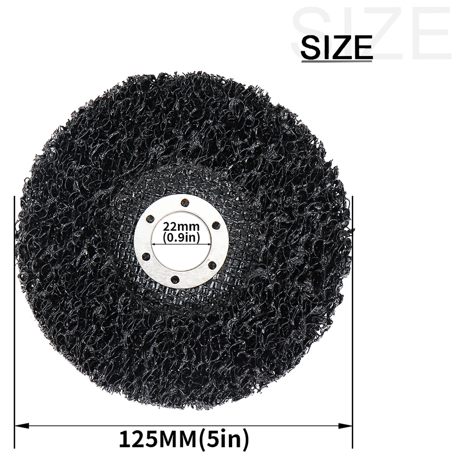 5pcs 125mm Coral Disc Poly Strip Disc Diamond Grinding Wheel Flap Disc for Angle Grinder Paint Resist Removal Clean Abrasive