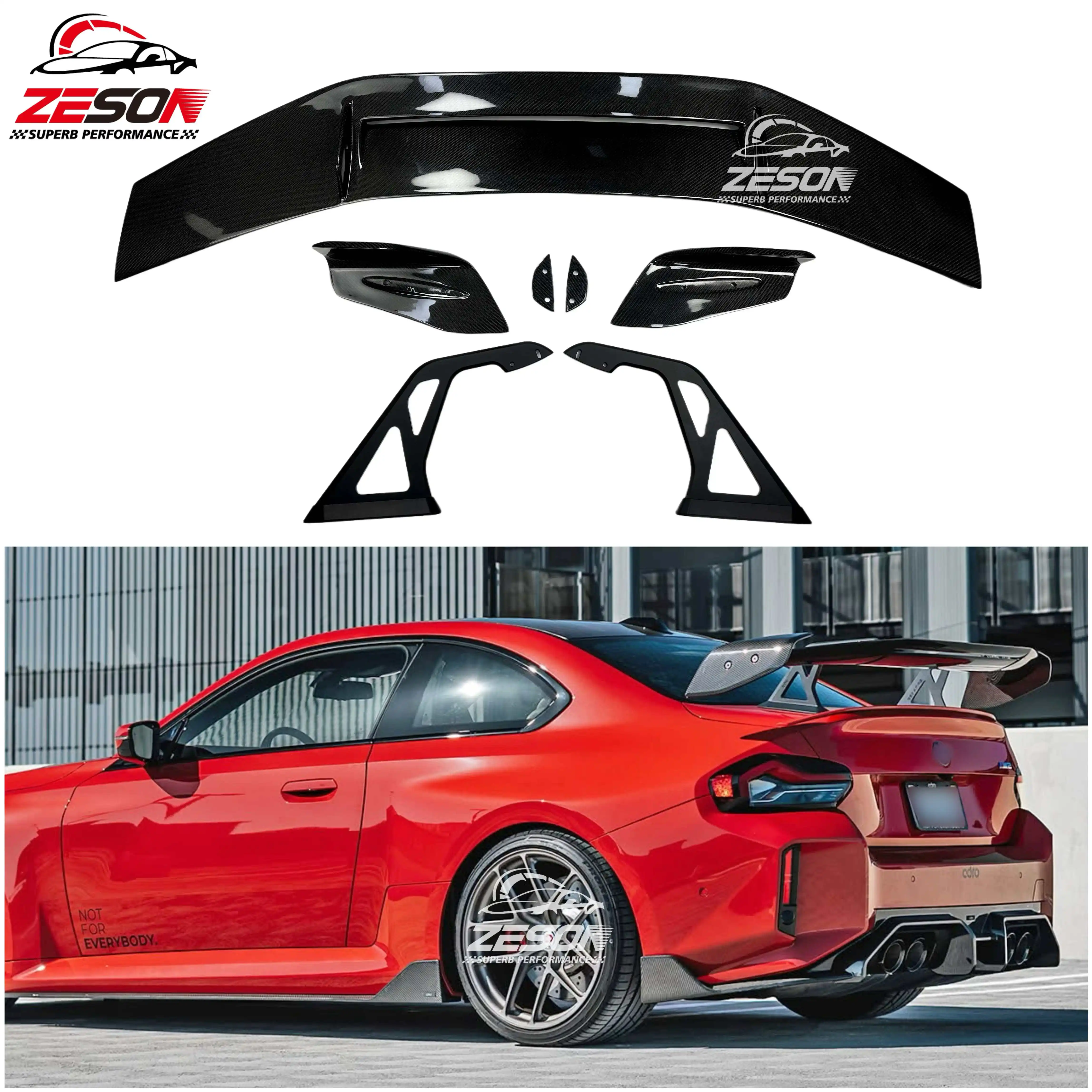 

High Quality Carbon Fiber Rear Trunk Lip Wing for BMW M3 G80 M4 G82 M2 G87 ADR Style Ducktail Single Deck Spoiler Lip