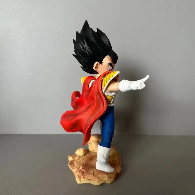 Bandai Anime Dragon Ball Z Kid Vegeta Majin Vegeta Figurka Kolekcjonerska Model Dekoracja na Biurko Zabawki dla Dzieci Prezenty 22CM