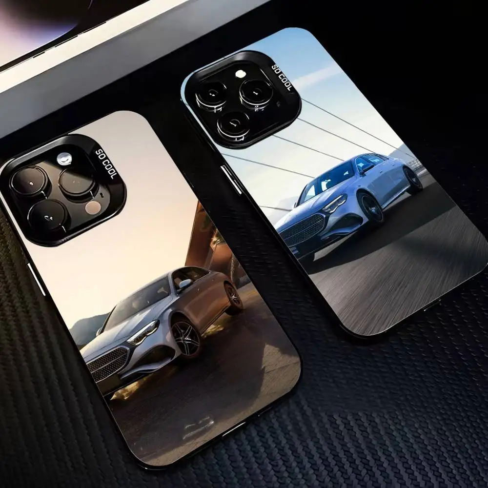 

COOL E-300-L d-domineering car Phone Case For iPhone 17,16,15,14,13,12,11 Plus,Pro Max,XS,Colored Silver Plated Inside Cover