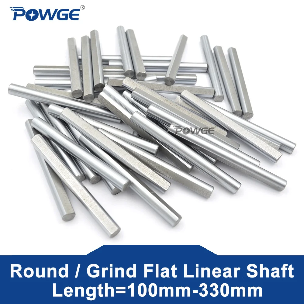 

POWGE kevinakasam ERCF V2 45# Gcr15 steel Rod D type shaft Diameter 5/8mm Grind Flat Linear Round Length 100-500mm 3D printer