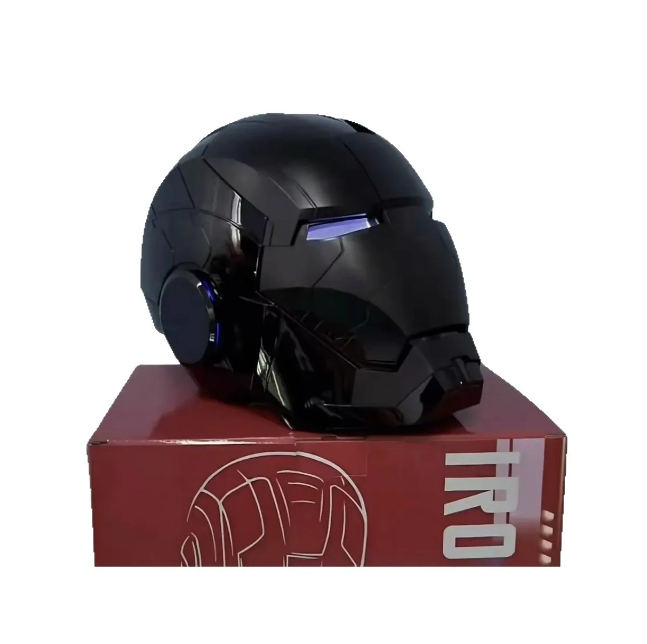 2025 Nieuwe Marvel Iron Man Helm Zwart Goud Zwart Zilver Elektrische Helm Spraakgestuurde Stemmachine Gezichtsmasker Speelgoed Verjaardag Gi