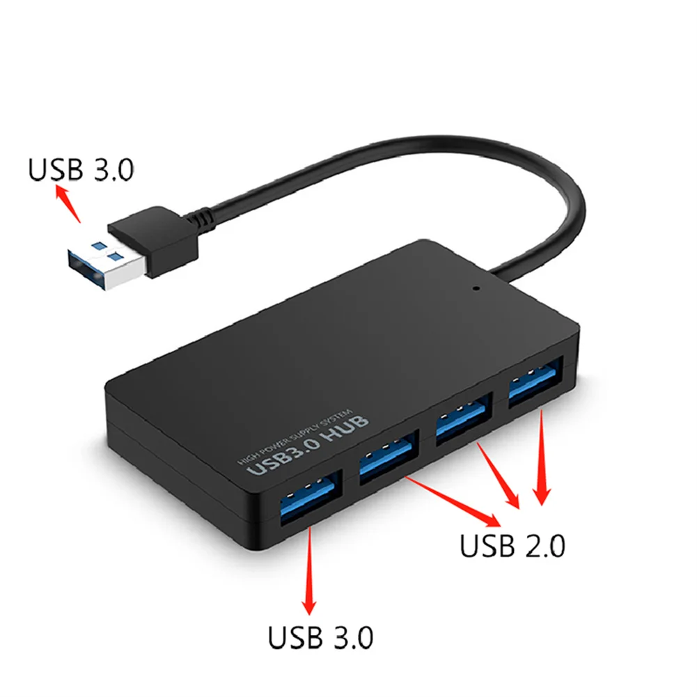 High-speed Usb 3.0 Hub Multi Usb Splitter 4-port Multiple Expander Adapter Computer Office For Laptop Pc Accessories