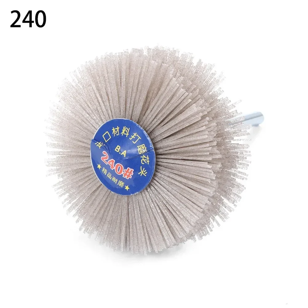 

Abrasive Nylon Wheel Brush 80mm Grinding Wheel Brush Polishing Tool 80-600 Grit For Woodworking Metalworking