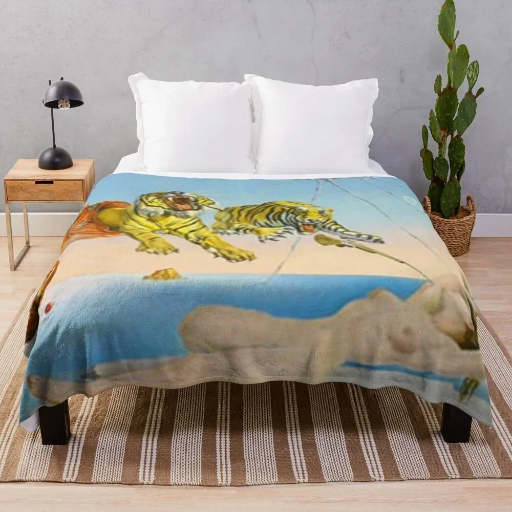 

Salvador Dali Tigers Throw Blanket