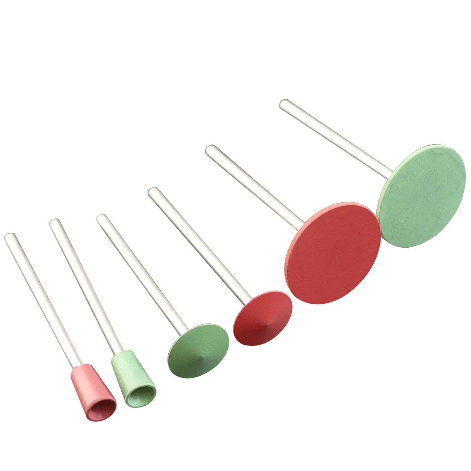 5Pcs Rubber Polijsten Bit Ronde Boren Bit Rotary Frees Burr Cuticle Polish Tool Accessoires Bramen Bit Voor Rotary tool