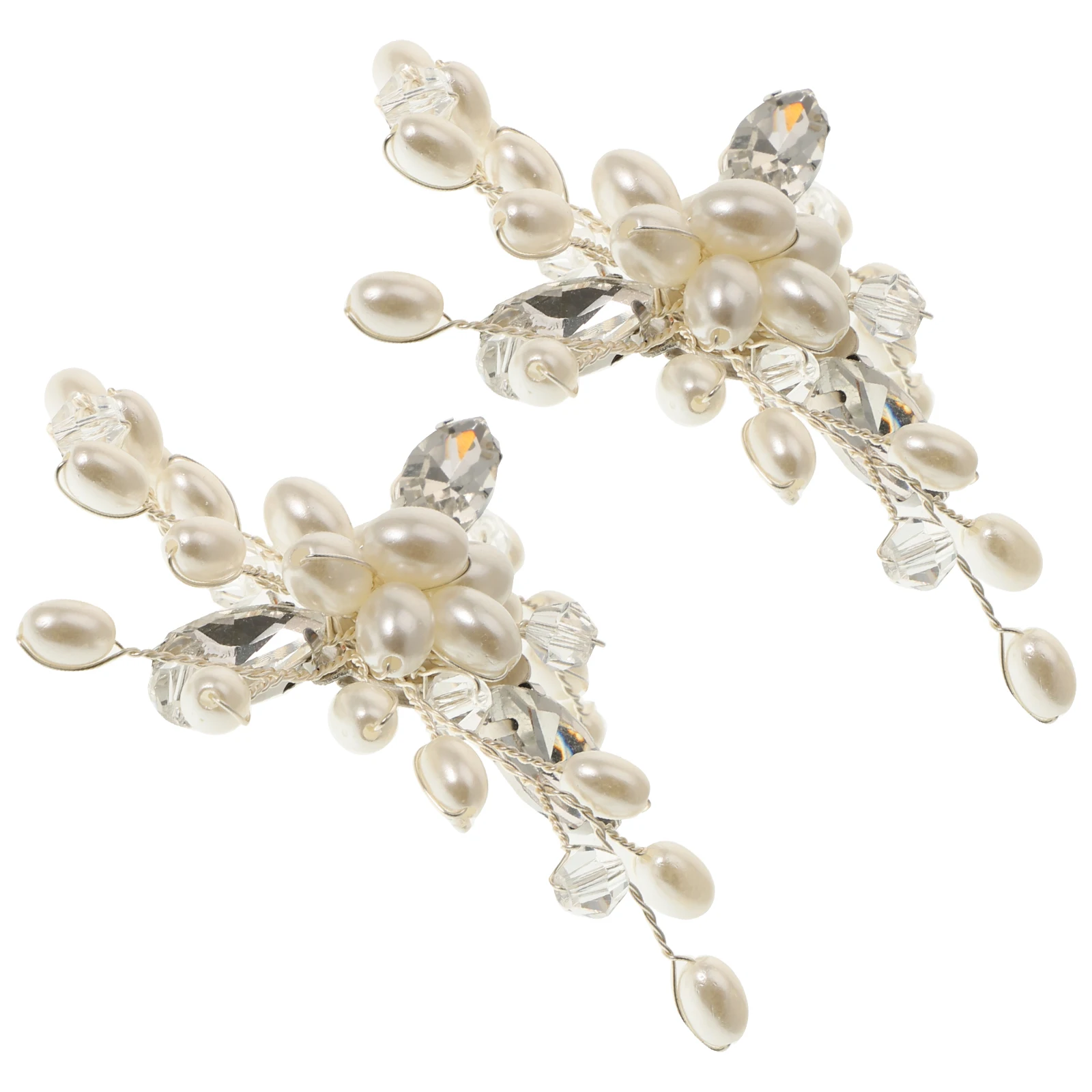 

Pearl Shoe Buckles Handmade Crystal Vintage Women Dress Shoes Clips Diy Rhinestone Accessories For Heels Sandals Boots