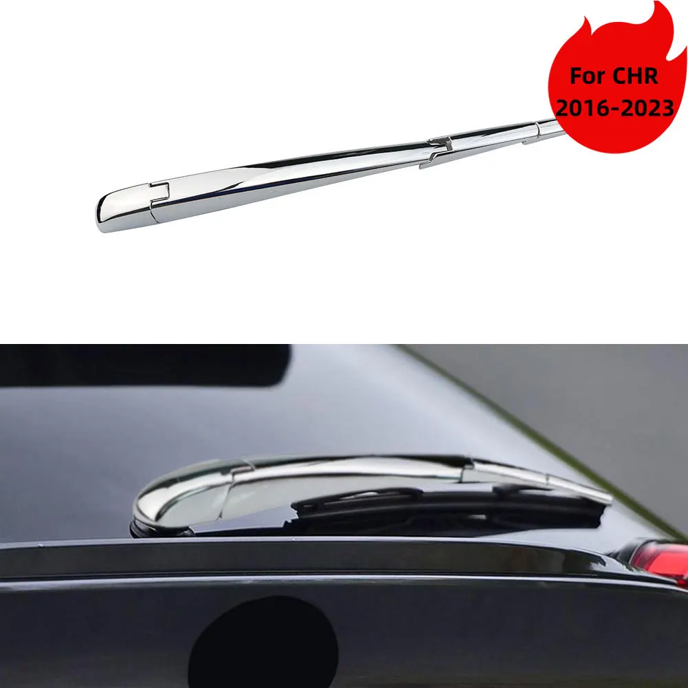 Car Rear Window Wiper Cover  for Toyota CHR 2016 - 2023 Windshield Wiper Sticker Decoration Covers Trim ABS Chrome Accessories