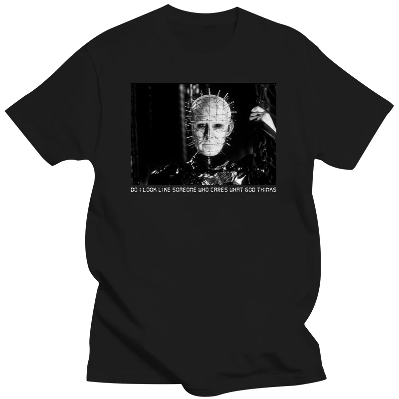 Pin Head Hellraiser - T Shirt 188 Shirt Hell Raiser Clive Barker Cult Horror Film Short Sleeve Cheap Sale Cotton T-Shirt