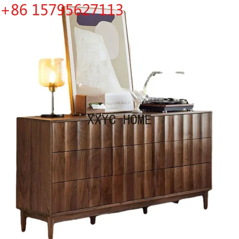 

Тумба-комод из массива черного ореха для гостиной, Северная Америка