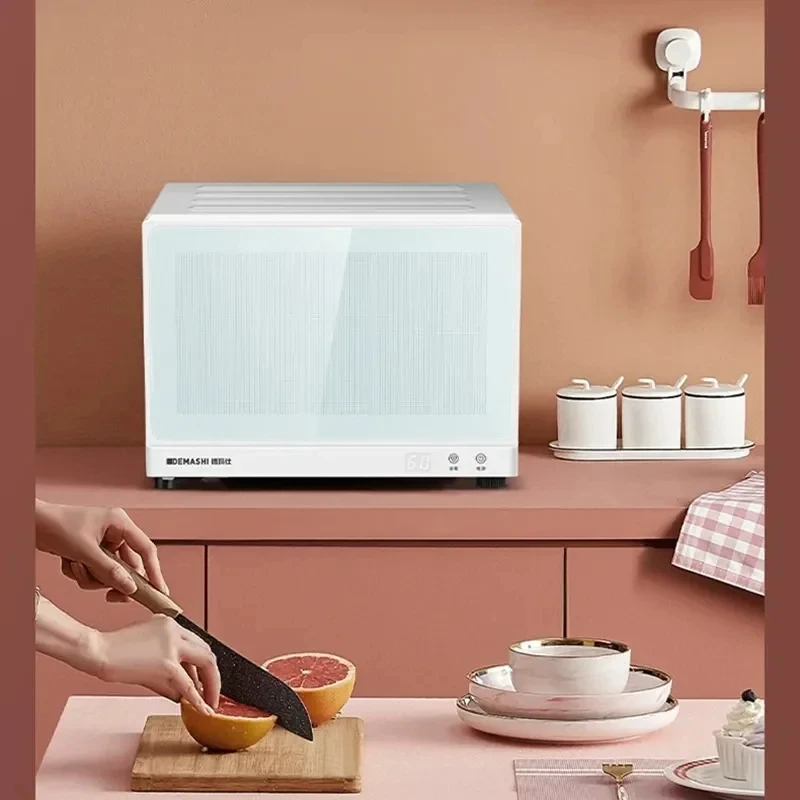 خزانة تعقيم أطباق صغيرة ديماشي ، آلة تطهير ، كونترتوب بطبقتين ، خزانة تعقيم بدرجة حرارة عالية ، ، من من 22L