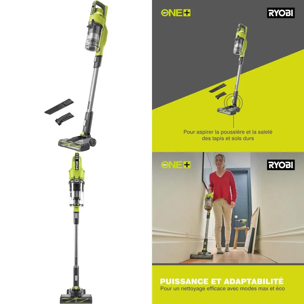 Cordless Floor Vacuum Cleaner with 30 AirWatt Suction, 820 l/min Airflow, 24 cm Wide Nozzle for Powerful Cleaning