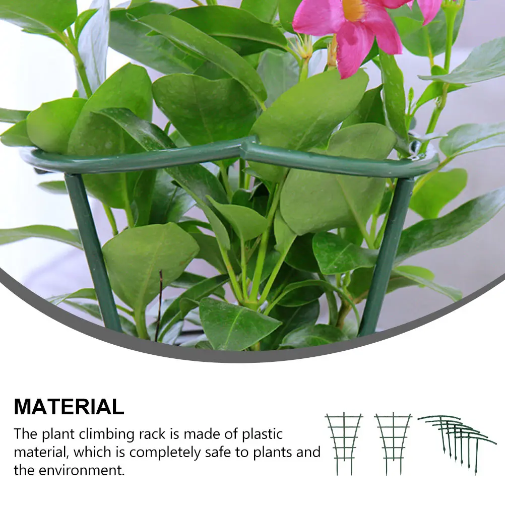 

8pcs Climbing Plant Support Stake Durable Garden Trellis Vine St for Tomato Peppers Cucumbers Grapes Kiwi Plants Soil Insert