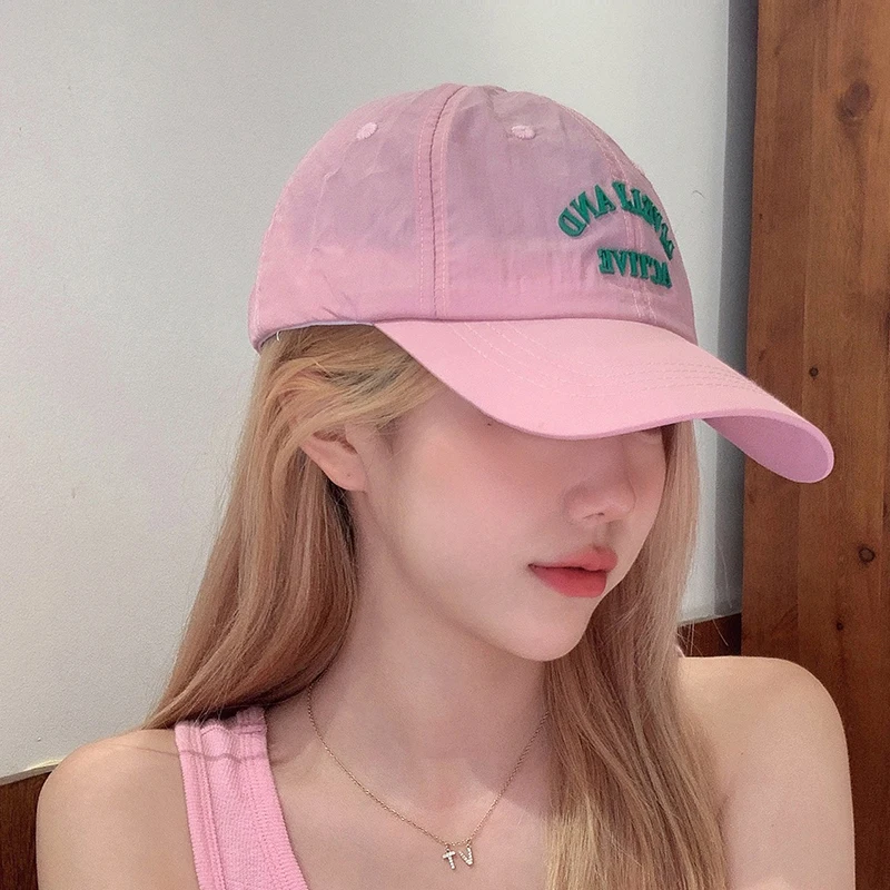 Summer Thin Baseball Cap for Women Soft Top Quick-Drying Sun Hat Korean Ins Student Hip Hop Casual Cap Outdoor Sport Golf Visors