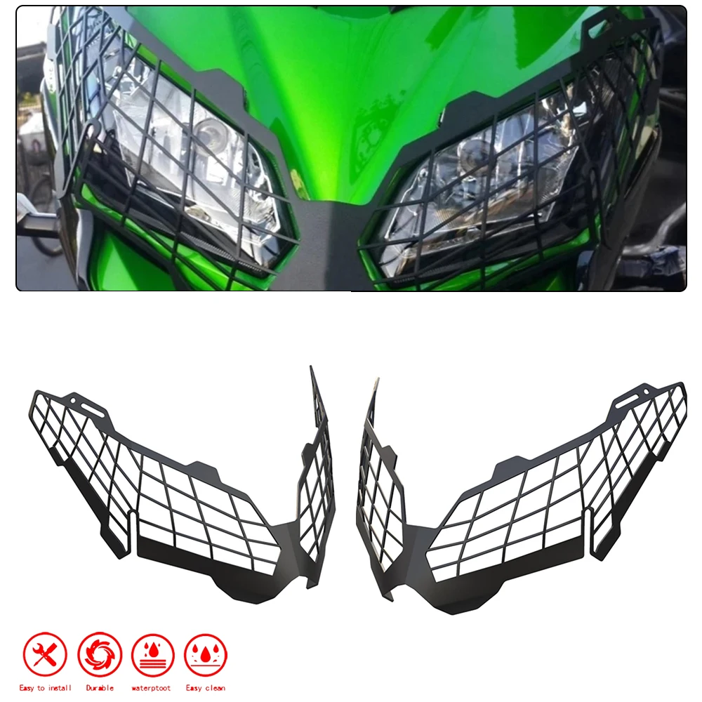 

Защитная решетка для фар KAWASAKI Versys1000 Versys1000 KLE1000 2015 2016 2017 2018 2019 2020 2021 2022 2023