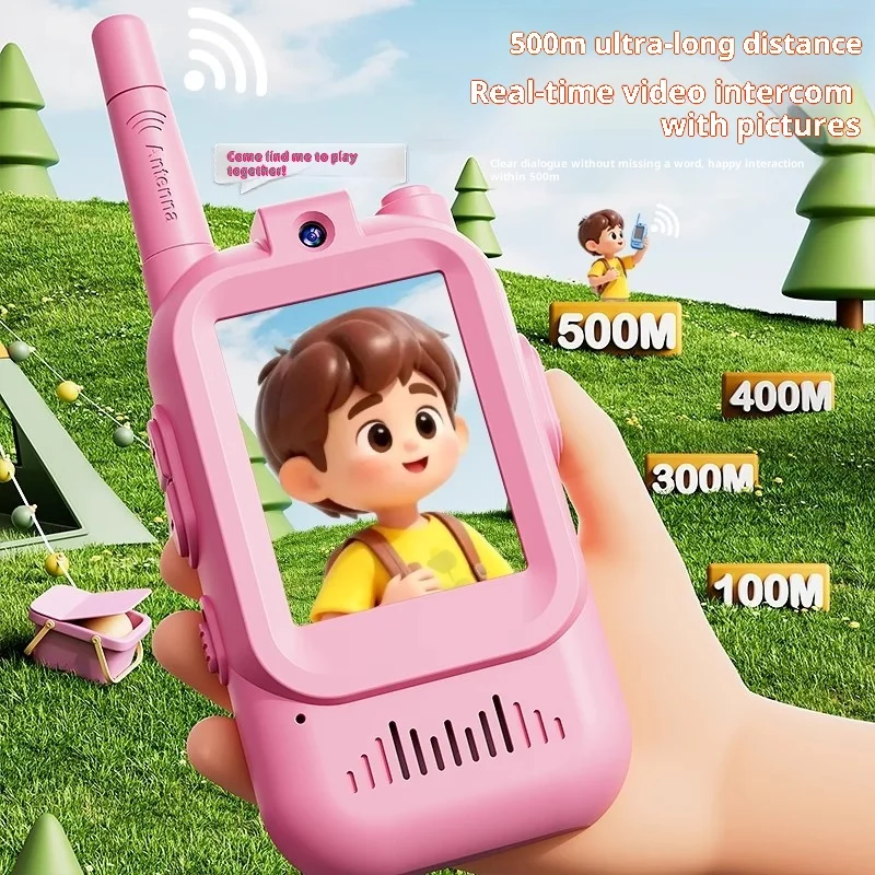 친구를 위한 비디오 통화 무전기 2025 신형 무선 인터콤 장난감 카메라 장착 장거리 최고의 선물