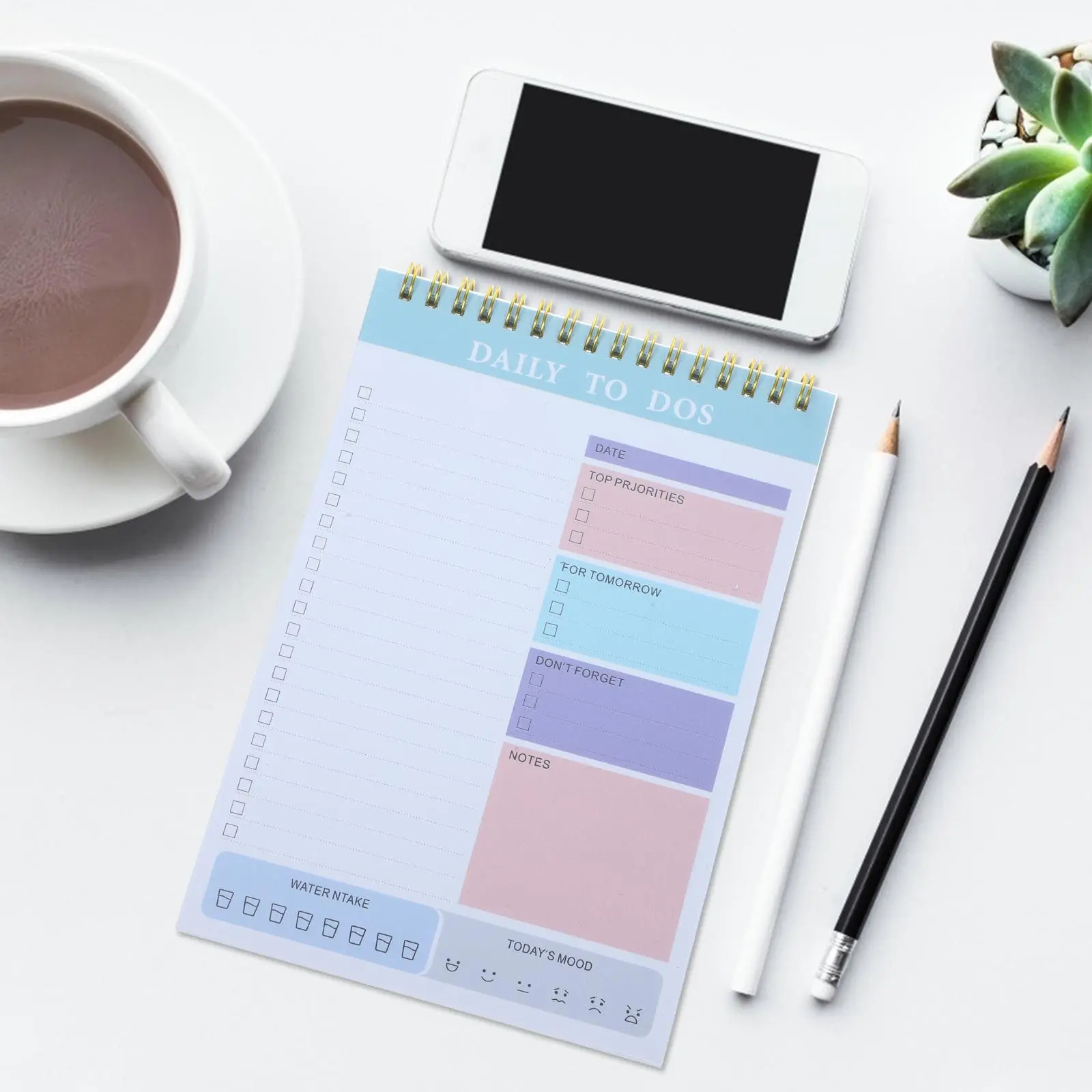 Planner Notepad A5 Tear Off Practical Daily Schedule Organizer to Do List Pad Portable for Office Home Planner