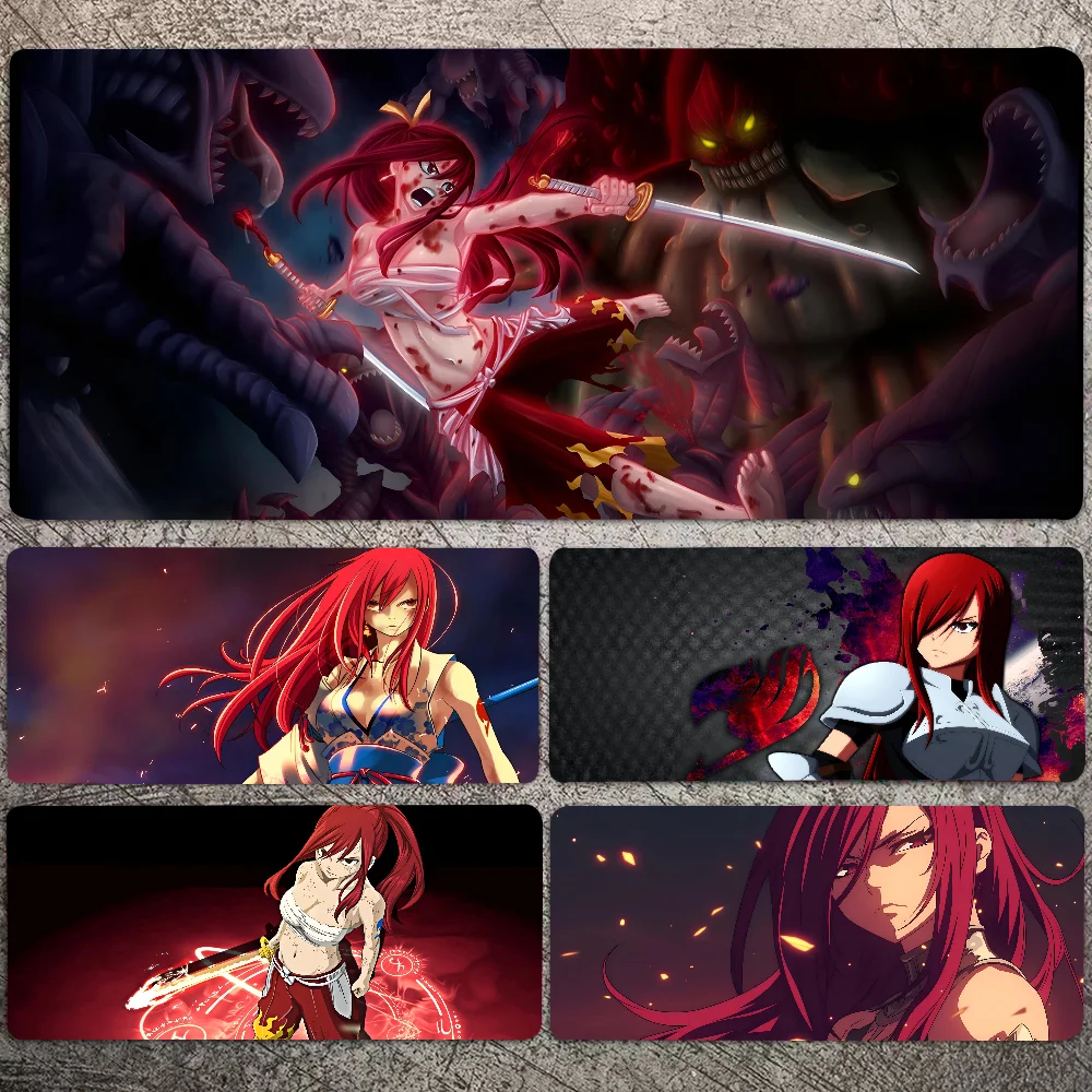 

1pc Erza Scarlet Animation Non-slip Mouse Pad Suitable For Office Computers Laptops E-sports Game Desk Mats XXL Keyboard