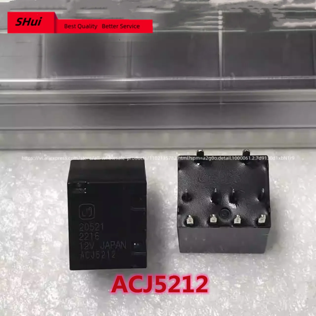

10PCS Spot original ACJ5212 12V 10-pin imported automobile relay HFKF 12-2ZSPT