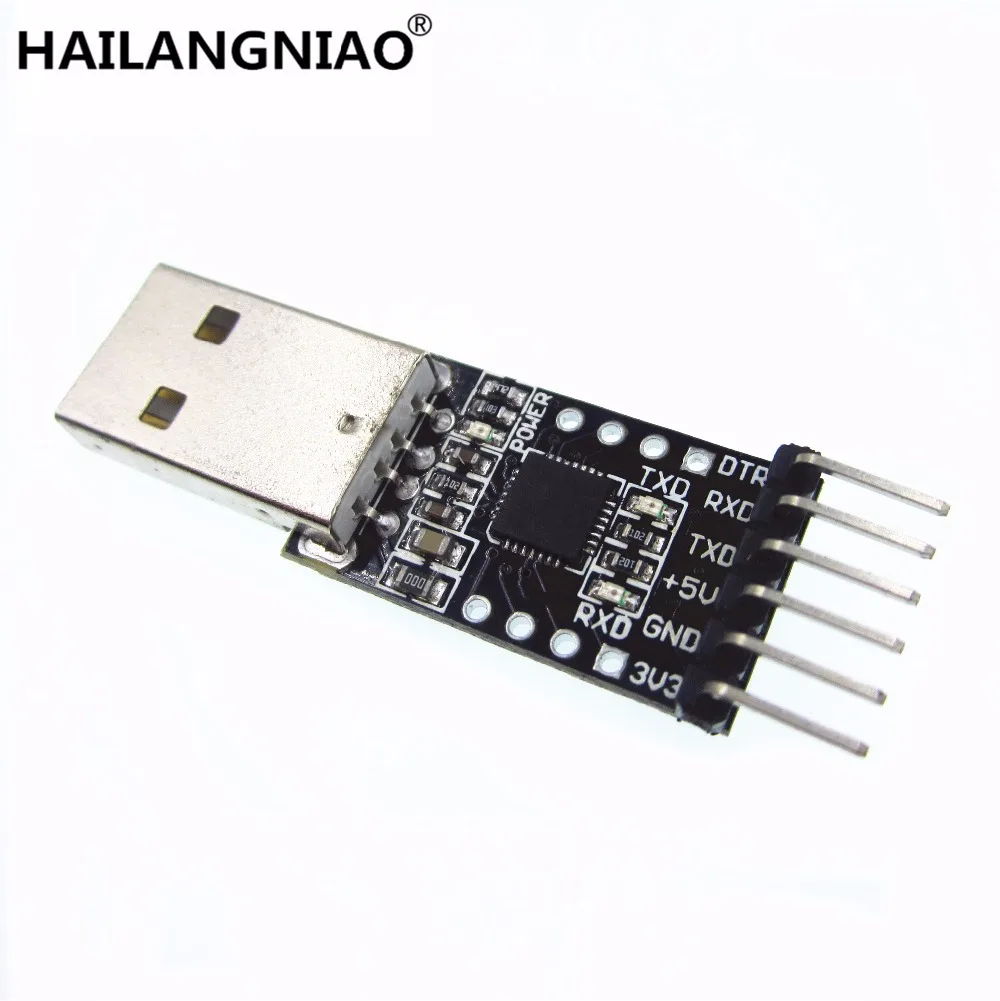 1PCS 6Pin USB 2.0 to TTL UART Module Serial Converter CP2102 Replace Ft232 Adapter Module