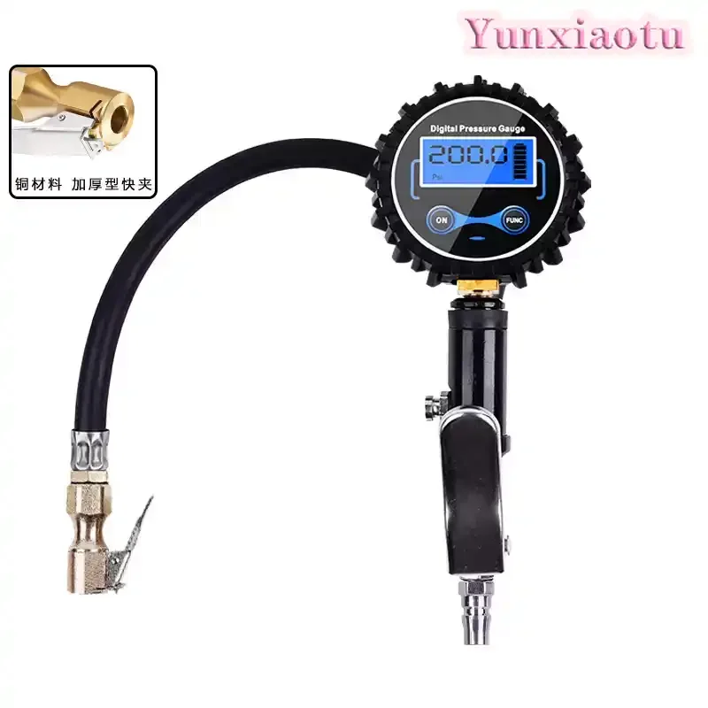S55822 High Precision Digital Tire Pressure Gauge with Deflation Valve for Car Motorcycle Bicycle Inflator