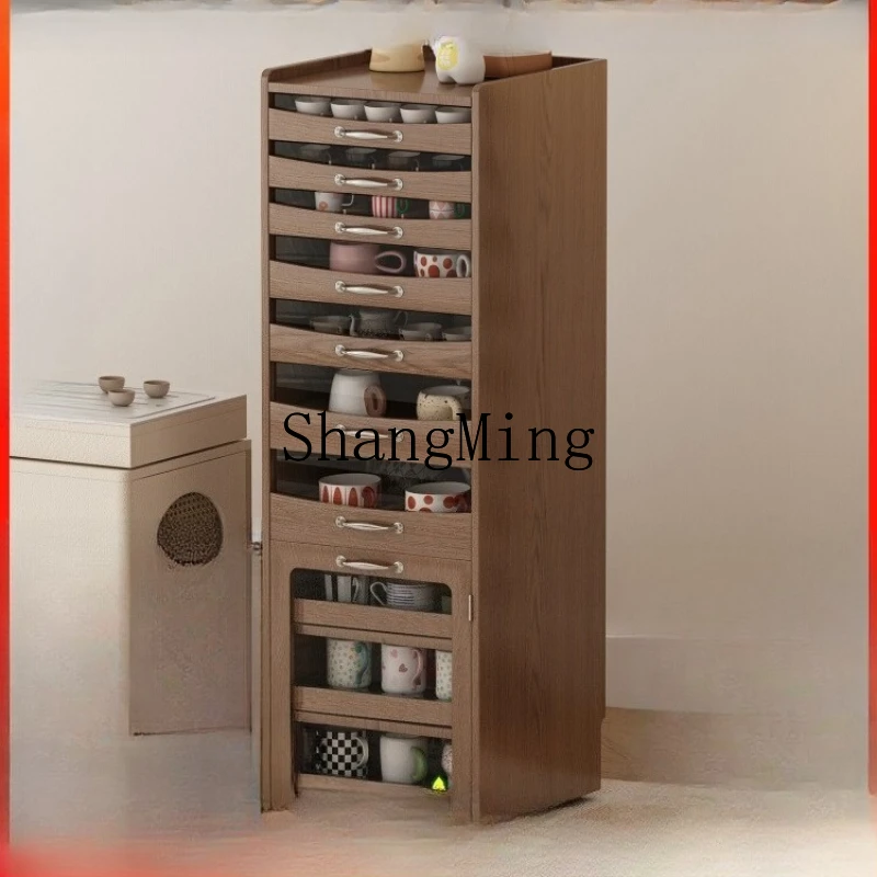 

LXY tea set storage small teacup cabinet Wenwan storage cup cabinet