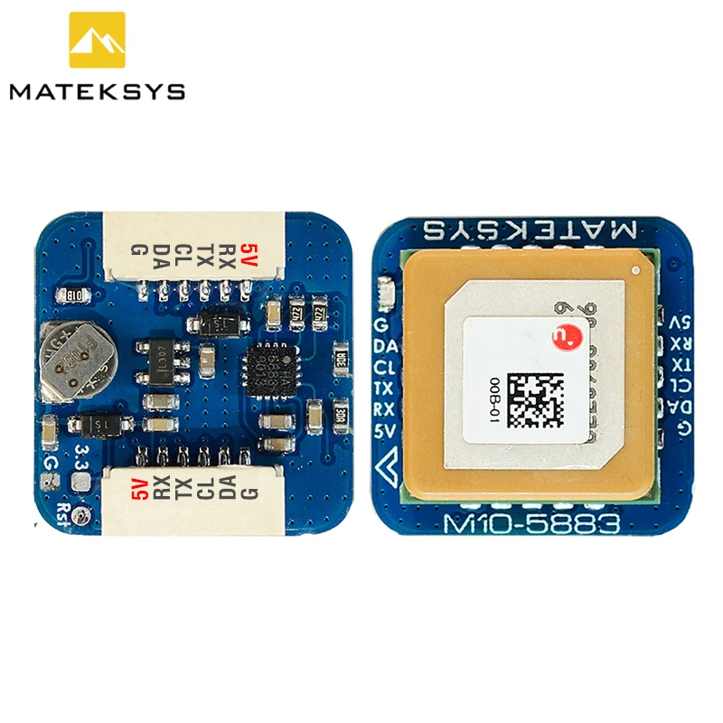 MATEK Mateksys GNSS U-blox M10Q/ M10Q-5883 4-9V GPS Brújula magnética incorporada