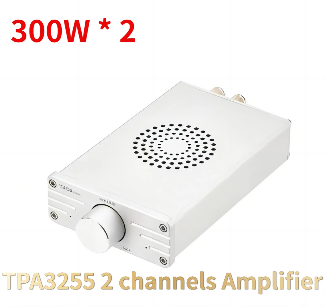 

300W + 300W TPA3255 High Power Amplifier Hifi Sound Amplifier Class D Amp Amplifier 2 Channels Amplify DC24V-48V RCA AUX Input