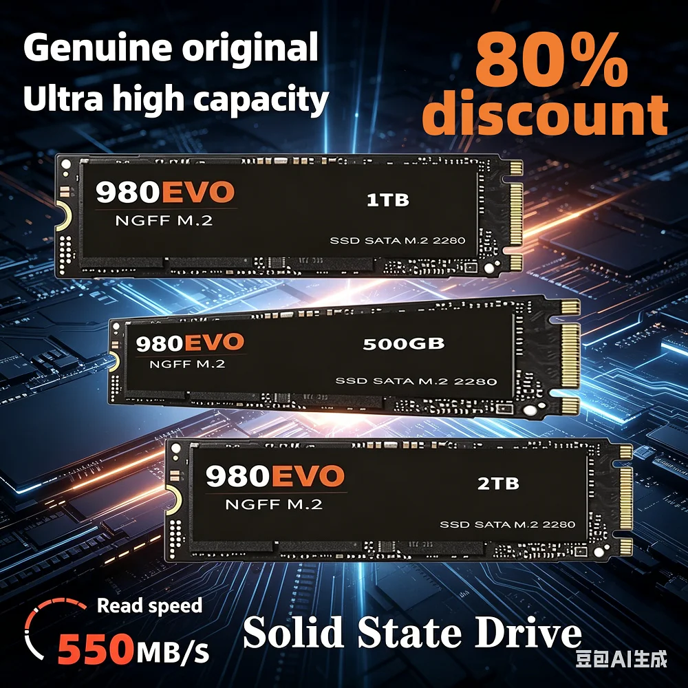 2026 new genuine 980Pro/990Pro M2 Ultra high capacity SSD portable high-speed solid state drive suitable for laptops /desktops