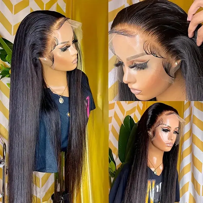 Rosabeauty 30 40 Inch 13x6 Human Hair 13X4 Frontal 5X5 Glueless Ready to Wear Wigs 250% For Women Straight Lace Front Wig