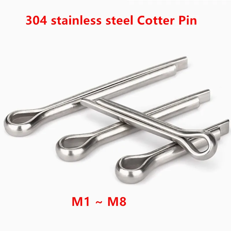 M1 M1.2 M1.5 M2 M3 M4 M5 M6 M8 Stainless Steel 304 U Shape Type Spring Cotter Hair Pin Split Clamp Open Elastic Clip