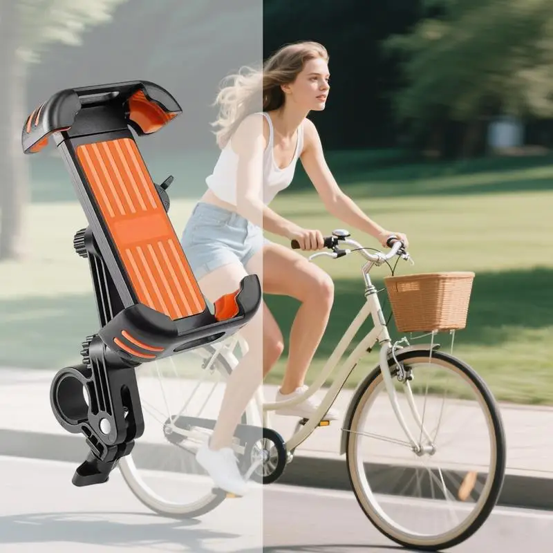 Uchwyt na telefon do roweru Antypoślizgowy zacisk na telefon komórkowy Obrotowe akcesoria rowerowe Zacisk na kierownicę do zajęć na świeżym powietrzu Miasto