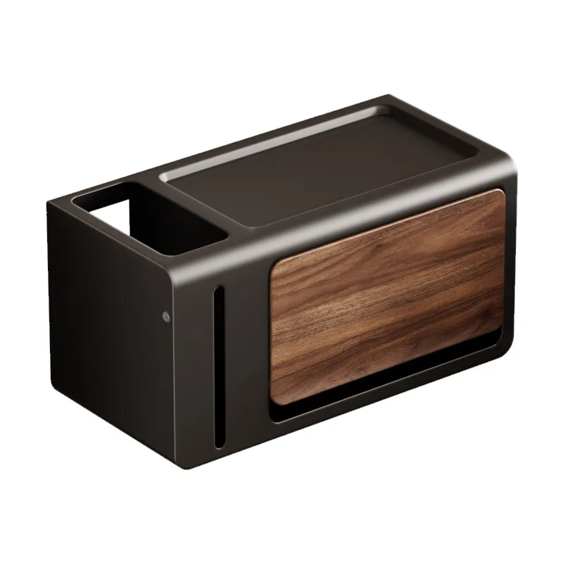 

Держатель для туалетной бумаги из орехового дерева без сверления, настенный стеллаж для хранения в ванной комнате, подходит для домашних ванных комнат и гостиничных комнат