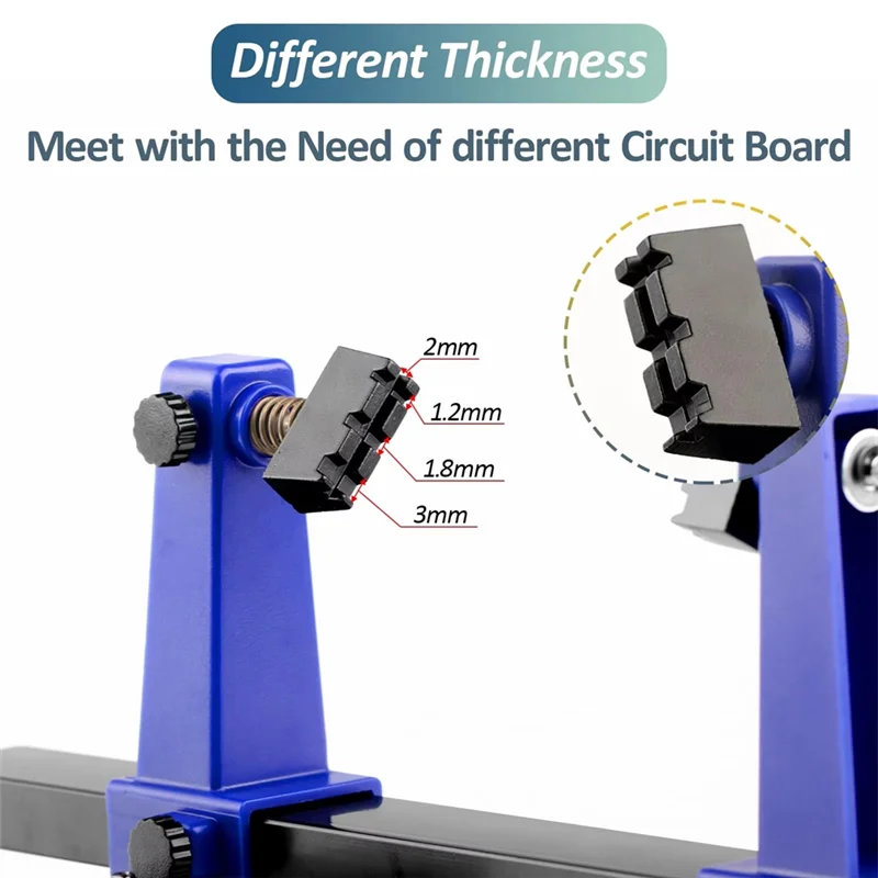 บาอู 360 °   การหมุนการบํารุงรักษาอิเล็กทรอนิกส์ FIXTURE ปรับ PCB Board ผู้ถือเครื่องมือบัดกรี Stand CLAMP พิมพ์ Circuit Board