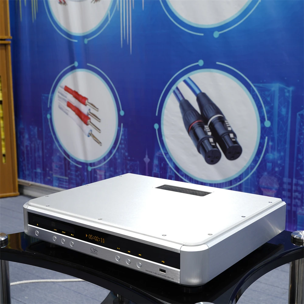 Высококачественный CD-плеер Shanling CD1.2A, ламповый CD-плеер, ПК HiFi, 24 бит/192 кГц, USB ЦАП PCM1796 ЦАП, аудиофильский CD-плеер