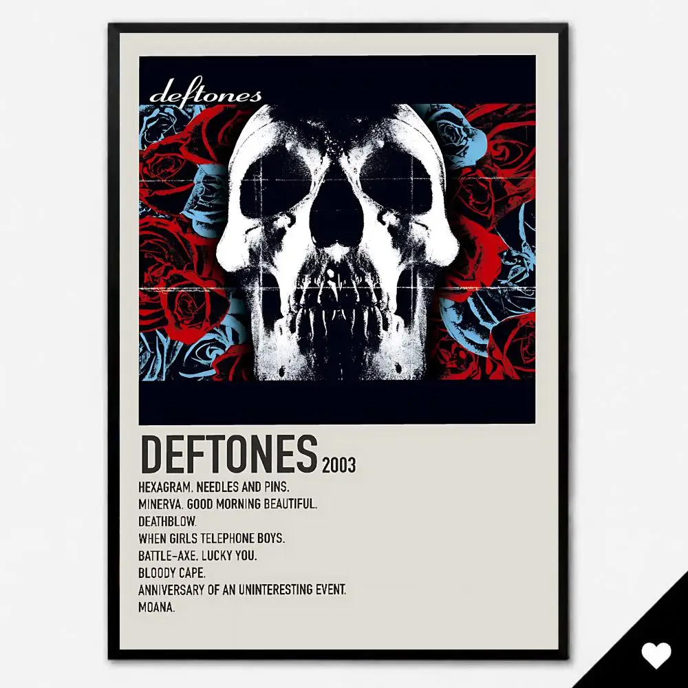 Band Metal D-Deftones Poster HD, abnehmbare Wandkunst, Geschenk für Schlafzimmer, Wohnzimmer, Studentenwohnheim, Büro, Gaming-Café, Bars – Detail 12