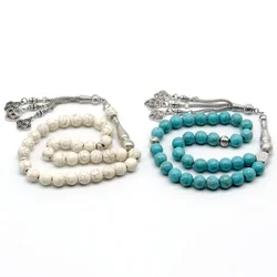 33 imitation Turquoise Muslim rosary prayer beads original design 10mm Tasbih handmade beads