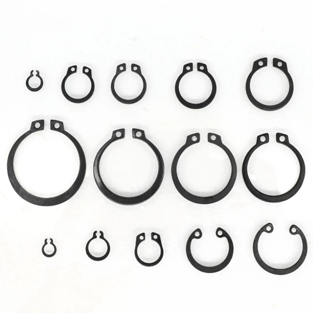 225PCS Circlip Set Retaining E-Type Circlip Lock Snap Retaining Ring Assortment Set Holes Shaft Collar Washer