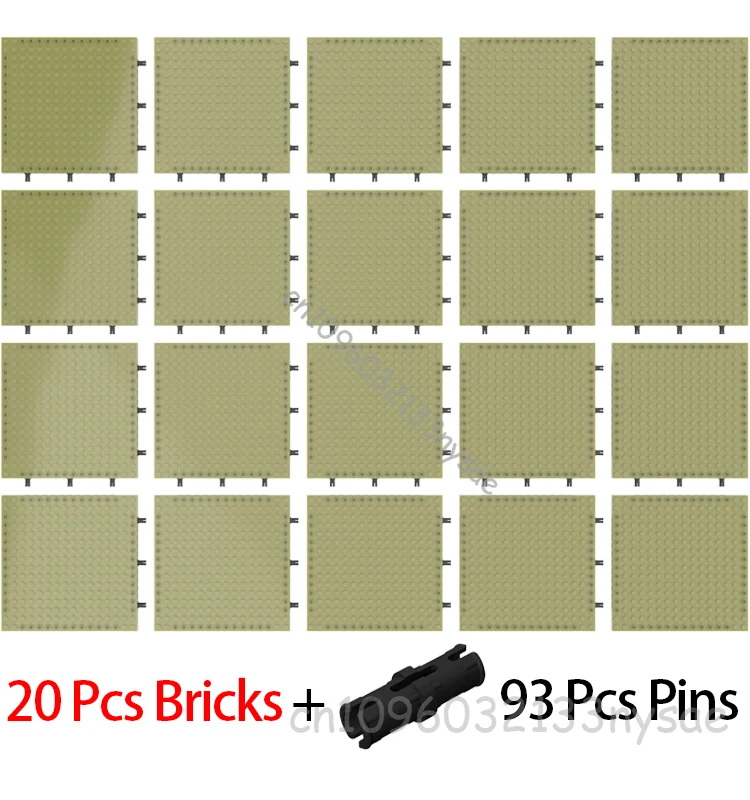 Groothandel 6-20 Stuks 16x16 Pixel Art Bouwsteen Grondplaat 65803 Compatibel met 98138 Kleine Deeltjes Bricks DIY Speelgoed Gratis Pins