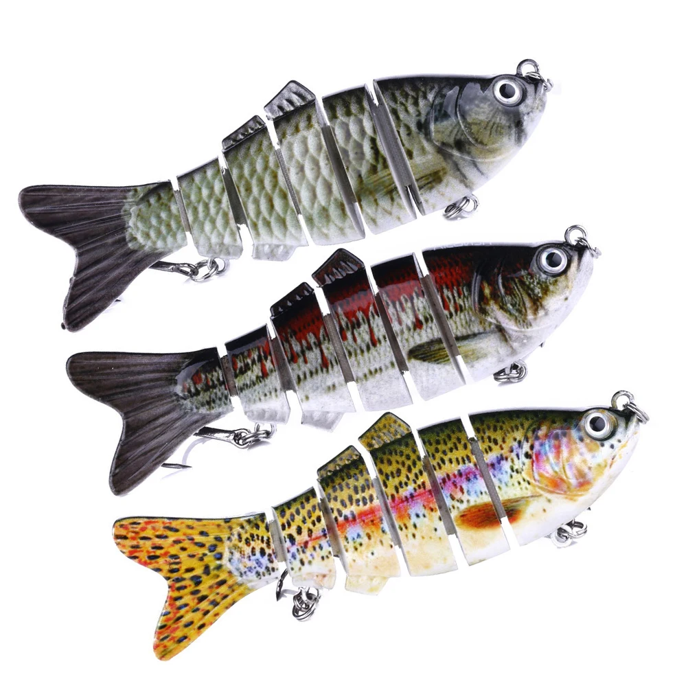 

3 Pcs Multi- Bionic Baits Durable Fishing Lures for Sea Bass Life-Like Simulation Creative Boxed Tackle Gifts