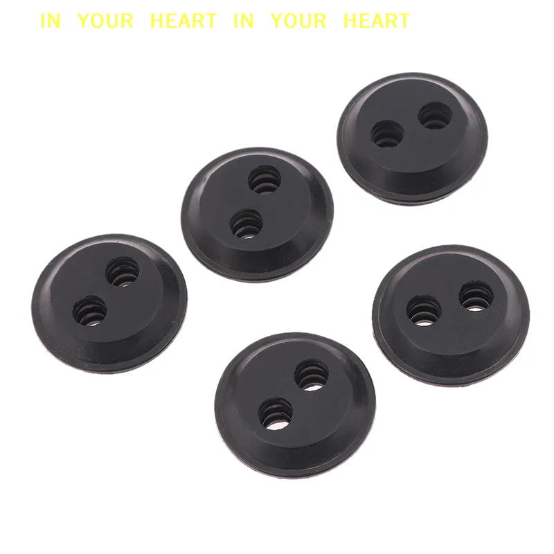 【X】5Pcs Rubber Grommet 2 Holes Fuel Gas Tank Seal Grommet For Hedge Trimmer Weed Eater Brush Cutters Replacement Garden Supplies