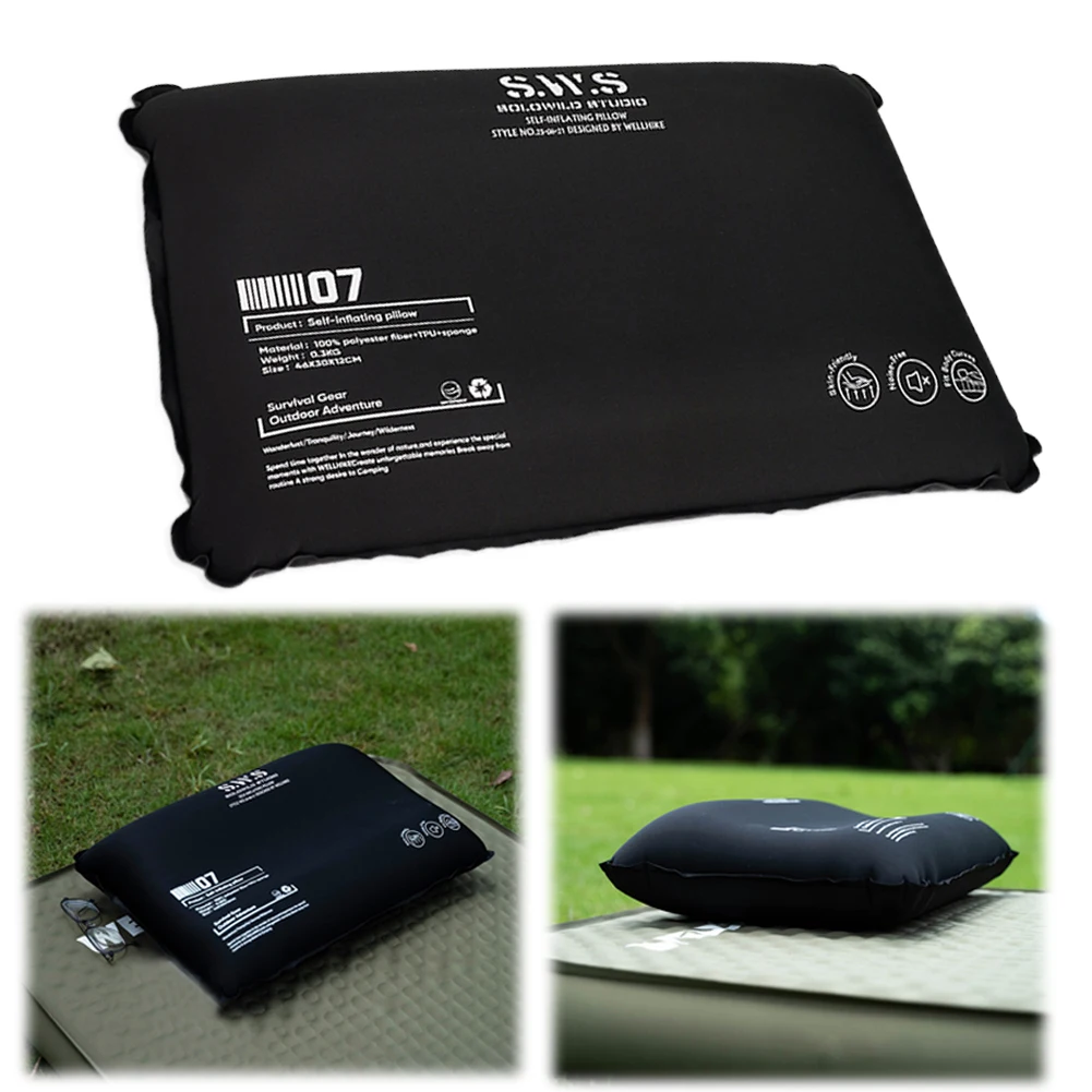 

Подушка для кемпинга, эргономичная надувная подушка, складные дорожные подушки для шеи, поясничная поддержка, лагерь, пеший туризм, сон