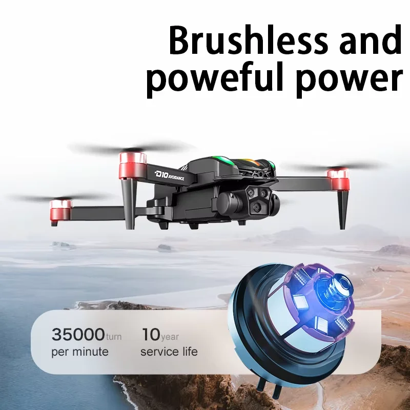 XIAOMI D10 Drone 8K HD gradiente luz fluida fotografía aérea cámara Dual omnidireccional evitación de obstáculos Drone sin escobillas